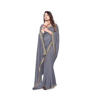 women39s embroidery work silk saree with blouse piece