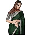 Women's Embroidery Work Silk Saree With Blouse Piece