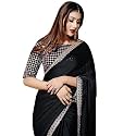 Women's Embroidery Work Silk Saree With Blouse Piece