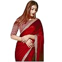 Women's Embroidery Work Silk Saree With Blouse Piece
