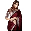 Women's Embroidery Work Silk Saree With Blouse Piece