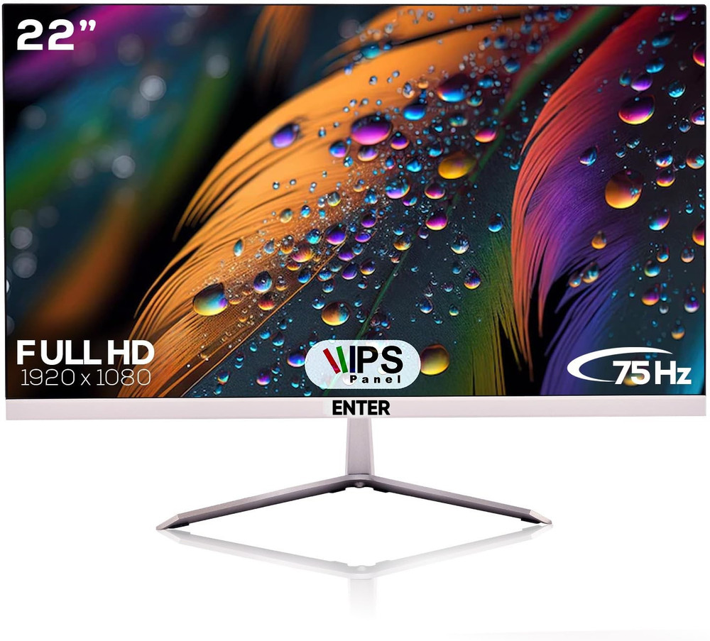 Enter 22 Inch Border Less 55.88 cm (22 inch) HD LED Backlit IPS Panel ...