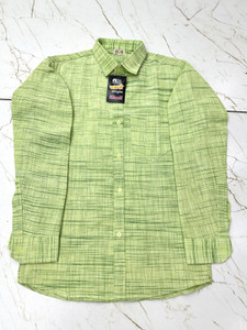 A A ENTERPRISES Men Striped Casual Green