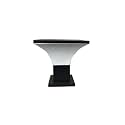 Sanleen Enterprises Upward Pyramid Outdoor Gate Light – Waterproof Metal & Glass Pillar Lamp (Medium, Black) | Modern Garden, Gate & Compound Wall Post Light for Exterior Lighting