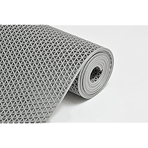 anti skid amp multipurpose rubber mat hr bathroom mat  shower mat  carpet  rugs  rainmat  swimming pool mat grey 2x4ft