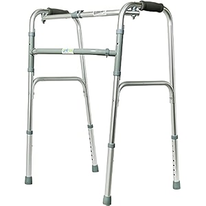 entros adult walker  aluminum frame lightweight foldable amp height adjustable walker  offering comfort and support for adult senior citizens amp handicaps  kl913l