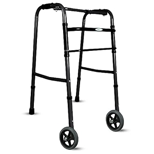 entros adult walker  aluminum frame lightweight foldable amp height adjustable walker  offering comfort and support for adult senior citizens amp handicaps  kl913l