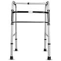 Entros Folding Adult Walker | Sturdy Frame | Reciprocal, Light Weight, Anti-Skid Base &amp; Height Adjustable Portable Walker for Old People, Handicap &amp; Patients | W779A