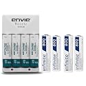 Envie (ECR 20 + 4 x AA 1000mAh + 4 x AAA 800mAh) Standard Rechargeable Battery Charger for AA & AAA Ni-mh/Ni-Cd with Batteries for Toys Flashgun Remote Torch Smartdoor Lock