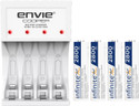 Envie Ecr 20MC With 2800mAh 4pl Rechargeable Battery For AA & AAA With LED Indicator  Camera Battery Charger
