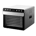 Upgraded Dehydrator for Food and Jerky 8 Stainless Steel Trays Dryer Machine with 24H Adjustable Timer and 35-85°C Temperature Control Dehydrator for Meat Beef Herb Fruit Vegetable 700W