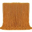 EOBOH 50PCS Bead Necklace, Orange Bead Necklaces Party Favors Bulk, 33" Mardi Gras Necklaces, Festival Parade Throw Accessories for Mardi Gras Halloween Wedding Party Celebrations Decorations