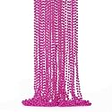 EOBOH 72PCS Bead Necklace, 33" Rose Red Bead Necklaces Bulk, Mardi Gras Beads Necklace Costume, Festival Parade Throw Accessories for Wedding Birthday Gender Reveal Party Events Supplies Decorations
