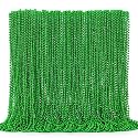 EOBOH St Patricks Day Beads, 24PCS Christmas Beaded Necklace Accessories, Mardi Gras Beads Necklaces, Festival Parade Accessories for Mardi Gras St. Patricks Christmas Party Wedding Supplies