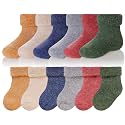 Eocom Baby Toddler Kids Wool Socks, Girls Boys Winter Warm Crew Socks