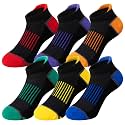 Eocom Kids Boys Ankle Socks Low Cut Athletic Cotton Sport Socks For Little Boys 6 Pairs