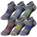 Eocom Kids Boys Ankle Socks Low Cut Athletic Cotton Sport Socks For Little Boys 6 Pairs