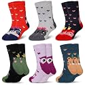 Eocom Kids Wool Socks For Boys Girls Warm Hiking Thermal Winter Cozy Soft Thick Toddlers Crew Boot Socks 6 Pairs