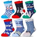 Eocom Kids Wool Socks For Boys Girls Warm Hiking Thermal Winter Cozy Soft Thick Toddlers Crew Boot Socks 6 Pairs