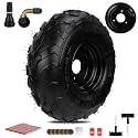 EOPOAYI 16x8-7 ATV Tires with Rim 3 lug Replacement for Coolster 110cc 125cc 150cc ATV Quad 4 Wheeler, 16x8-7 Wheel for Kazuma Roketa TrailMaster Go Kart Cart Lawn Mower All-Terrain Parts