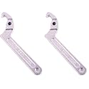 C Pin Spanner Adjustable Hook Wrench Round Head 32-76mm (Pack of 2)