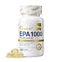 EPA 1000mg Fish Oil with D3 &amp; K2, Burpless Mini Softgels 60 Count