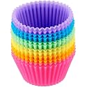Epaal® Reusable Silicone Round Moulds Set for Muffins, Cupcake, Jelly, Cake (Pack of 6)