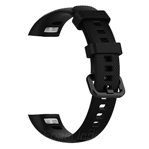 epaal replacement silicone strap for honor band 5  honor band 4 black