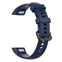 Epaal Replacement Silicone Strap for Honor Band 5 / Honor Band 4 (Blue)