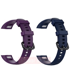 epaal tpu silicon band strap for honor band 5  honor band 4 combo bluepurple regular