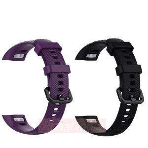 epaal tpu silicon band strap for honor band 5  honor band 4 combo blackpurple regular