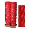 ePackageSupply 5 Gallon Bucket - Food Grade Bucket with Airtight Gamma Seal Screw-On Lid, BPA-Free, Heavy-Duty 90 Mil HDPE Plastic, Bulk Storage, Durable Container, Made in USA, Red/Red, 24 Packs