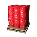 ePackageSupply 5 Gallon Red Plastic Bucket Only - Durable 90 Mil All Purpose Pail - Food Grade Buckets NO LIDS Included - Contains No BPA Plastic - Recyclable - 120 Pack Buckets ONLY