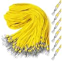 Epakh 200 Pcs Lanyards for ID Badges with Swivel Hooks