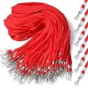 Epakh 200 Pcs Lanyards for ID Badges with Swivel Hooks