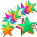Epakh 36 Pcs Large Stars for Classroom Bulletin Board, Colorful