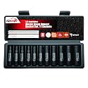 EPAuto 1/2-Inch Drive Metric Deep Impact Socket Set, 6 Points, 11 Sockets