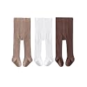 EPEIUS Baby Girl Tights Cable Knit Cotton Seamless Footed Leggings 0-6Y