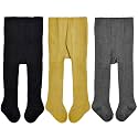 EPEIUS Baby Girl Tights Cable Knit Cotton Seamless Footed Leggings 0-6Y