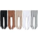 EPEIUS Baby Tights Baby Girls Non-Slip Plain/Ribbed Leggings Seamless Cotton Stockings Pantyhose Newborn Infant Toddler