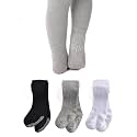EPEIUS Baby Tights Baby Girls Non-Slip Plain/Ribbed Leggings Seamless Cotton Stockings Pantyhose Newborn Infant Toddler
