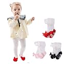 EPEIUS Baby Tights Baby Girls Non-Slip Plain/Ribbed Leggings Seamless Cotton Stockings Pantyhose Newborn Infant Toddler