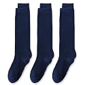 EPEIUS Girls Knee High Socks, Seamless Cotton School Uniform Socks 3-5 Pack