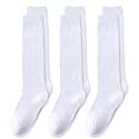 EPEIUS Girls Knee High Socks, Seamless Cotton School Uniform Socks 3-5 Pack