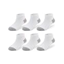 EPEIUS Kids' Low Cut Ankle Socks Cotton Seamless Toe Sport Athletic Socks for Boys Girls White Black Navy 4/8 Pack