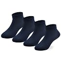 EPEIUS Kids' Low Cut Ankle Socks Cotton Seamless Toe Sport Athletic Socks for Boys Girls White Black Navy 4/8 Pack