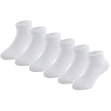 EPEIUS Kids' Low Cut Ankle Socks Cotton Seamless Toe Sport Athletic Socks for Boys Girls White Black Navy 4/8 Pack