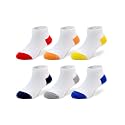 EPEIUS Kids' Low Cut Ankle Socks Cotton Seamless Toe Sport Athletic Socks for Boys Girls White Black Navy 4/8 Pack