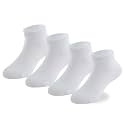 EPEIUS Kids' Low Cut Ankle Socks Cotton Seamless Toe Sport Athletic Socks for Boys Girls White Black Navy 4/8 Pack