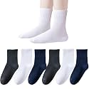 EPEIUS Kids Crew Socks Seamless Cotton Dress Socks for Boys Girls 1-15Y